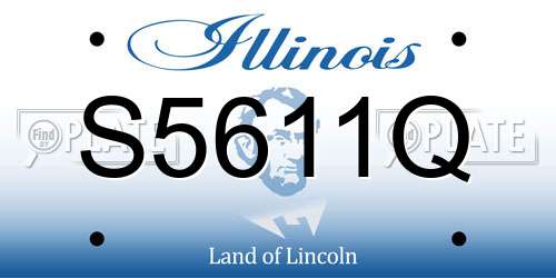 S5611Q Illinois License Plate