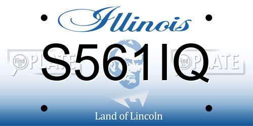 S561IQ Illinois License Plate