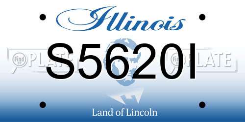 S5620I Illinois License Plate