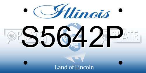 S5642P Illinois License Plate