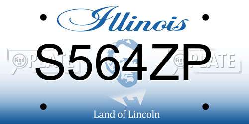 S564ZP Illinois License Plate