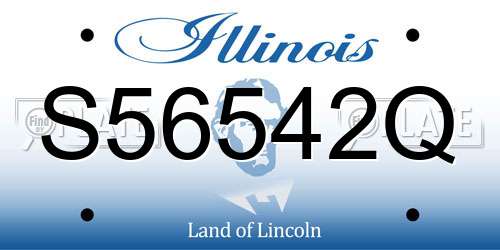 S56542Q Illinois License Plate
