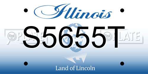 S5655T Illinois License Plate