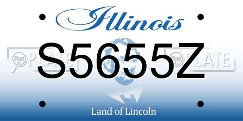 S5655Z Illinois License Plate