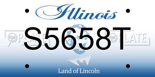 S5658T Illinois License Plate
