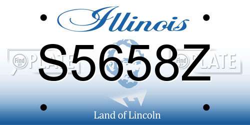 S5658Z Illinois License Plate