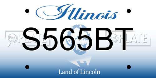 S565BT Illinois License Plate