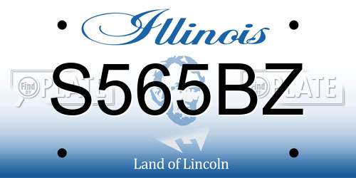 S565BZ Illinois License Plate