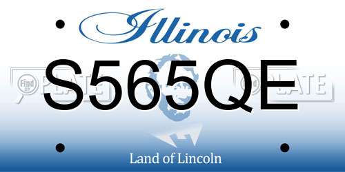 S565QE Illinois License Plate