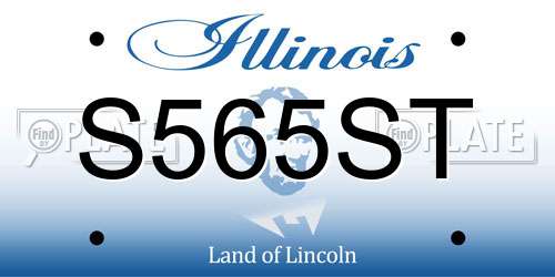 S565ST Illinois License Plate