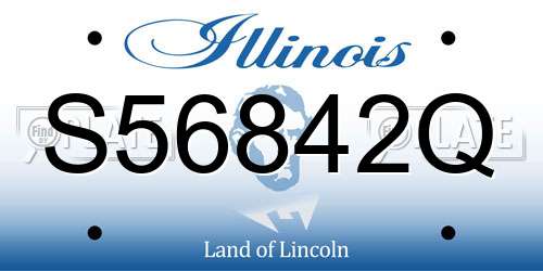 S56842Q Illinois License Plate