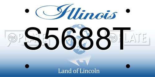 S5688T Illinois License Plate
