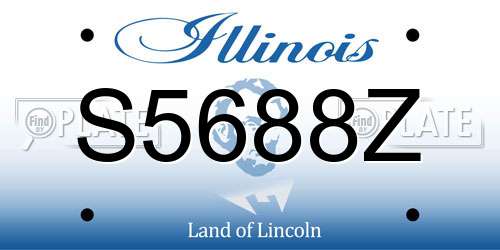 S5688Z Illinois License Plate