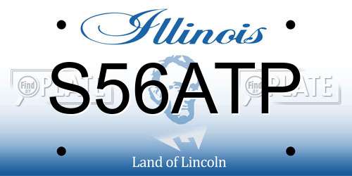 S56ATP Illinois License Plate