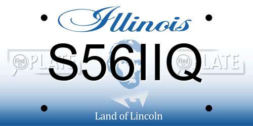 S56IIQ Illinois License Plate