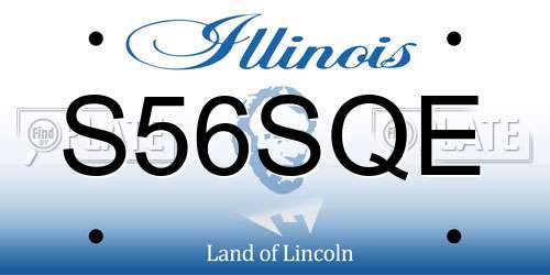 S56SQE Illinois License Plate