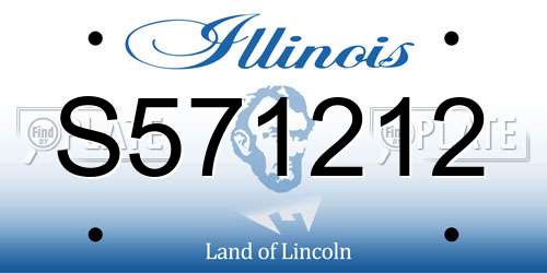 S571212 Illinois License Plate