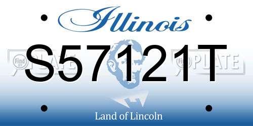 S57121T Illinois License Plate