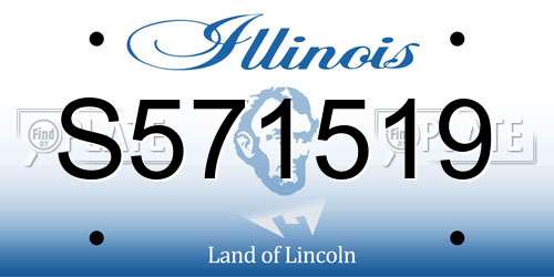 S571519 Illinois License Plate