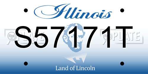S57171T Illinois License Plate