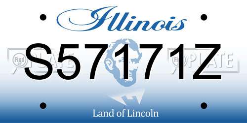 S57171Z Illinois License Plate