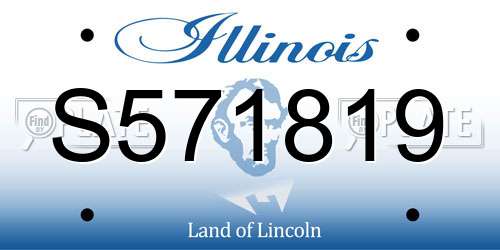 S571819 Illinois License Plate