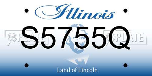 S5755Q Illinois License Plate