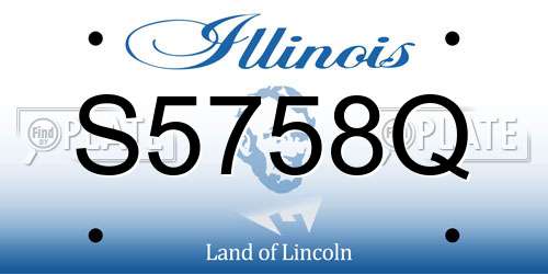S5758Q Illinois License Plate