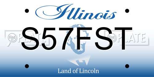 S57FST Illinois License Plate
