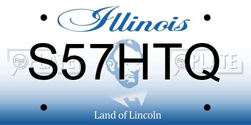 S57HTQ Illinois License Plate