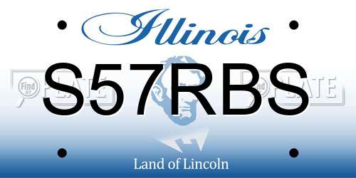 S57RBS Illinois License Plate