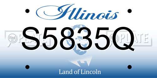 S5835Q Illinois License Plate