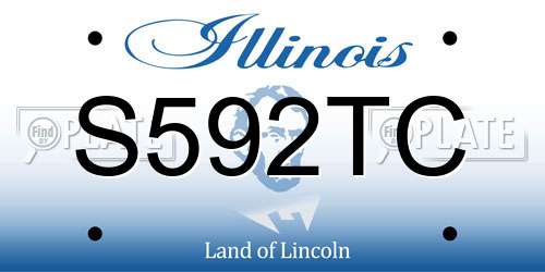 S592TC Illinois License Plate