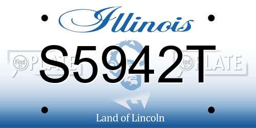 S5942T Illinois License Plate