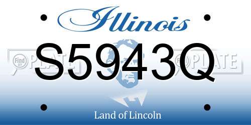 S5943Q Illinois License Plate