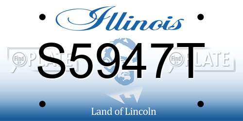 S5947T Illinois License Plate
