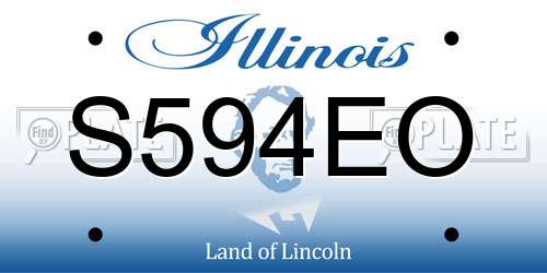 S594EO Illinois License Plate