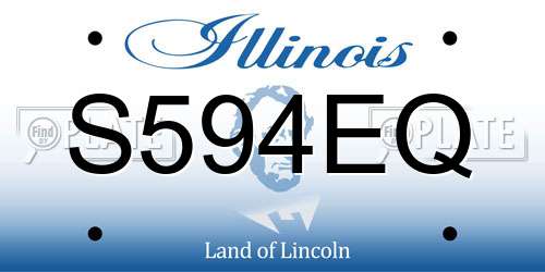 S594EQ Illinois License Plate
