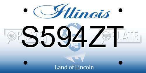 S594ZT Illinois License Plate