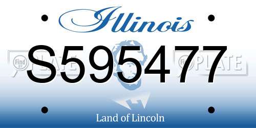 S595477 Illinois License Plate