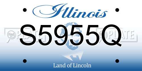 S5955Q Illinois License Plate