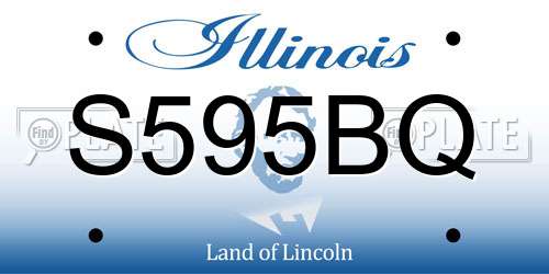 S595BQ Illinois License Plate