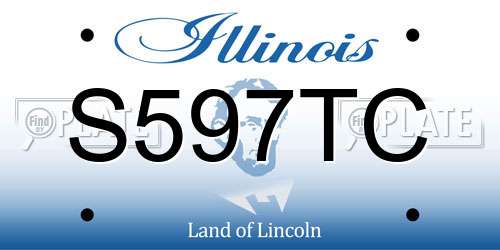 S597TC Illinois License Plate