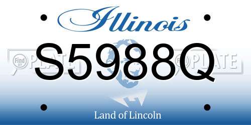 S5988Q Illinois License Plate