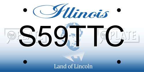 S59TTC Illinois License Plate