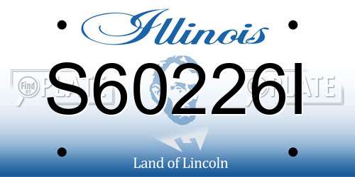 S60226I Illinois License Plate