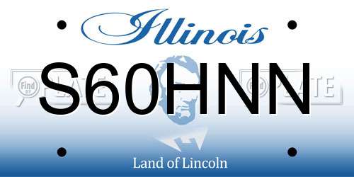 S60HNN Illinois License Plate
