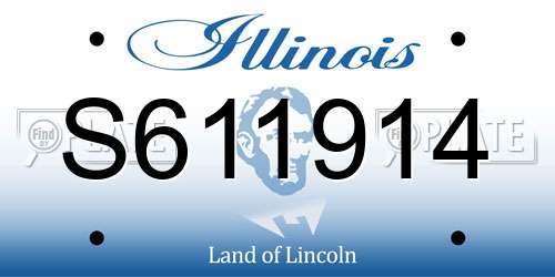 S611914 Illinois License Plate