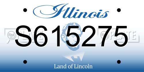 S615275 Illinois License Plate