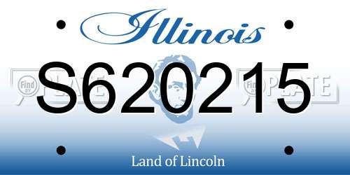 S620215 Illinois License Plate